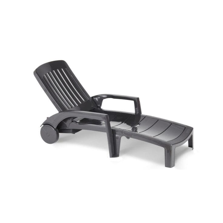 Grosfillex Miami II Bain de soleil pliant Anthracite