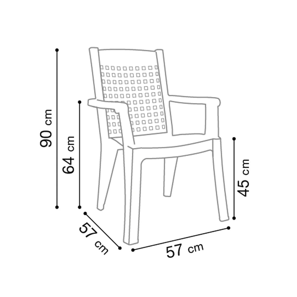 Grosfillex Palao Fauteuil repas
