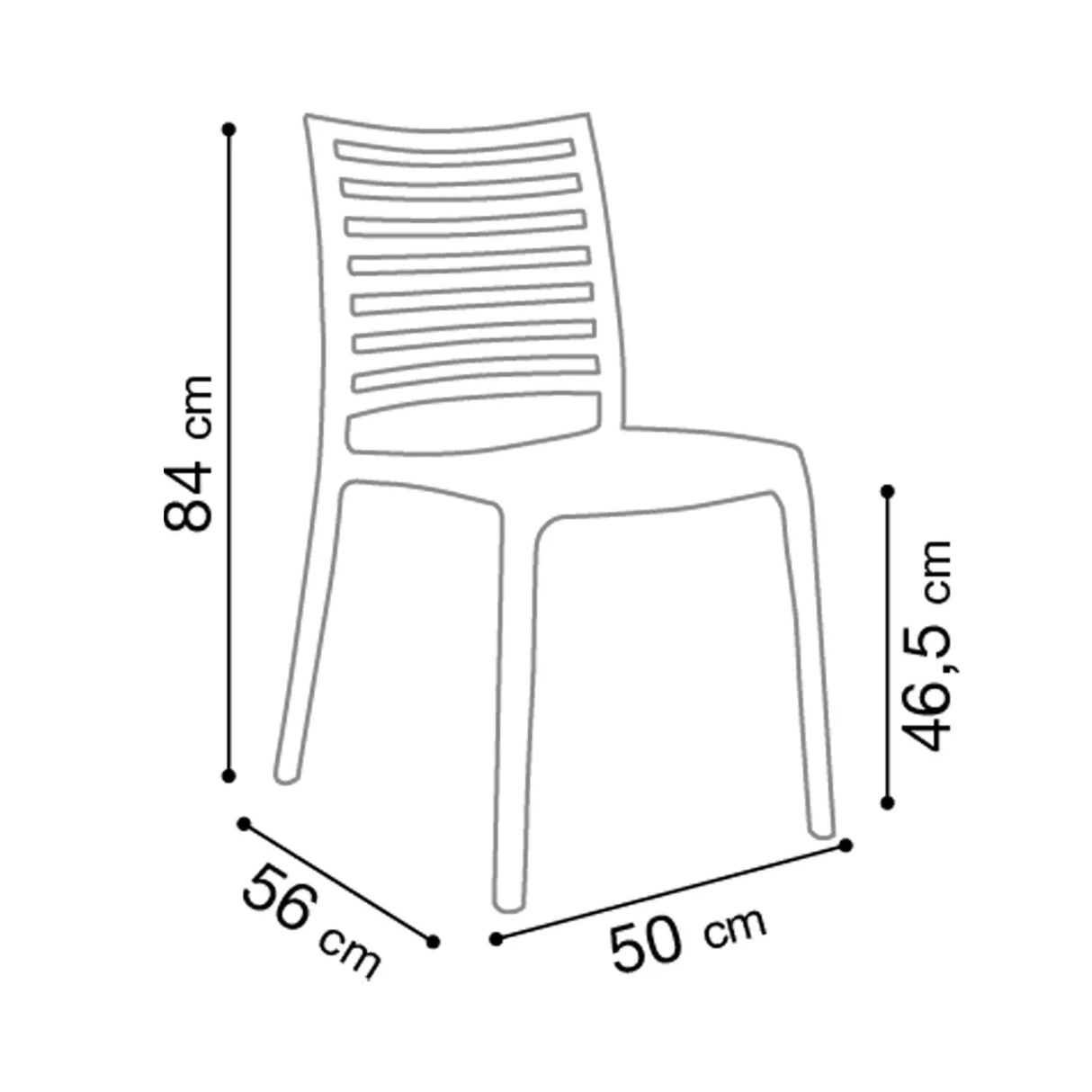 Grosfillex Sunday Chaise empilable