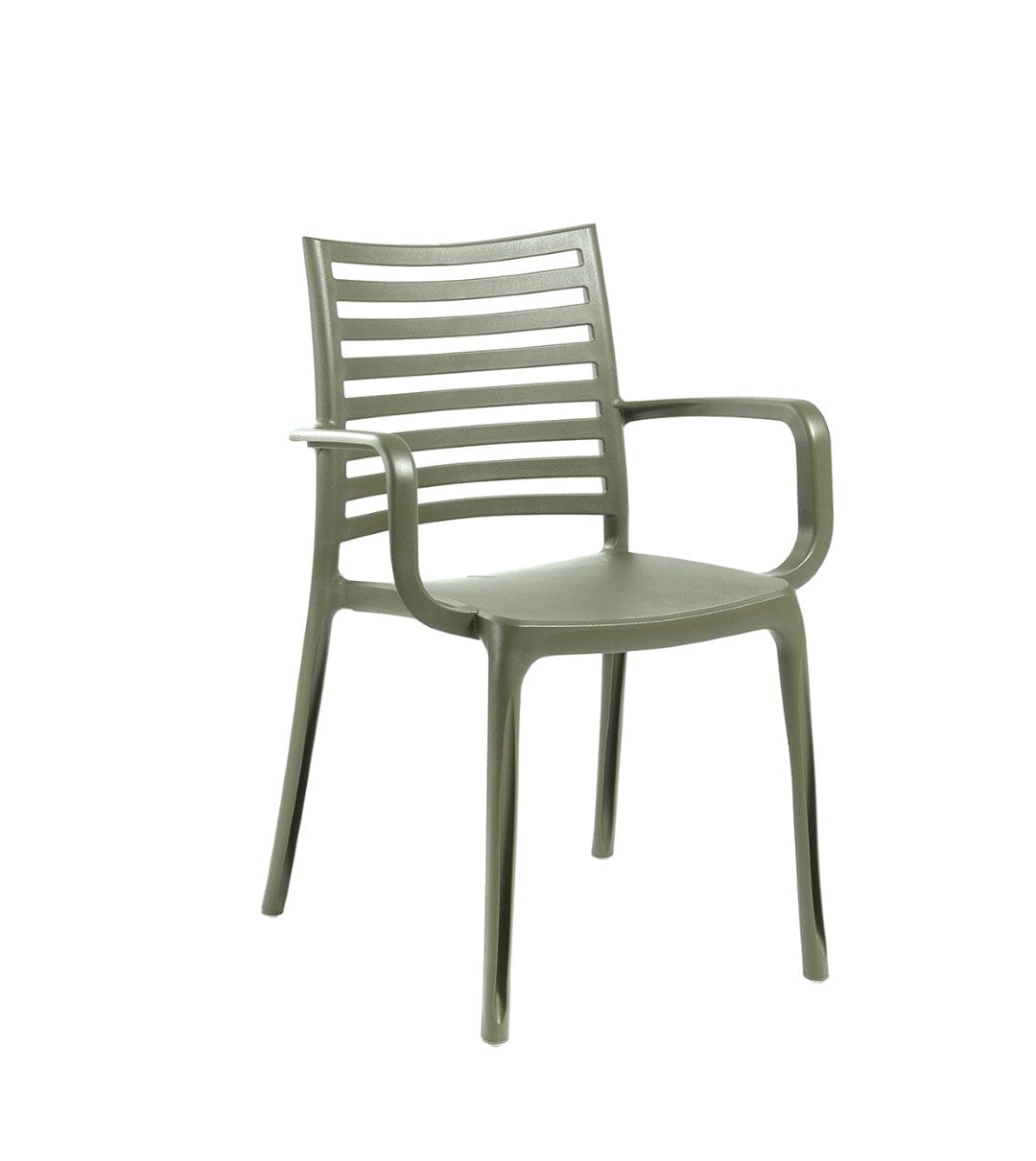 Grosfillex Sunday Fauteuil repas empilable Forest green