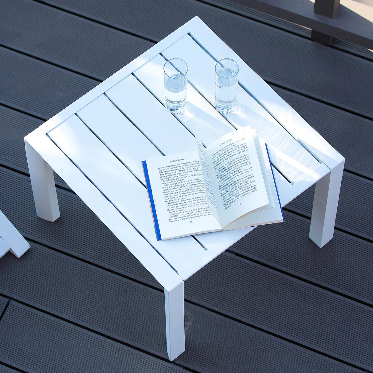 Grosfillex Sunset Table basse 50x50cm H:37cm Aluminium