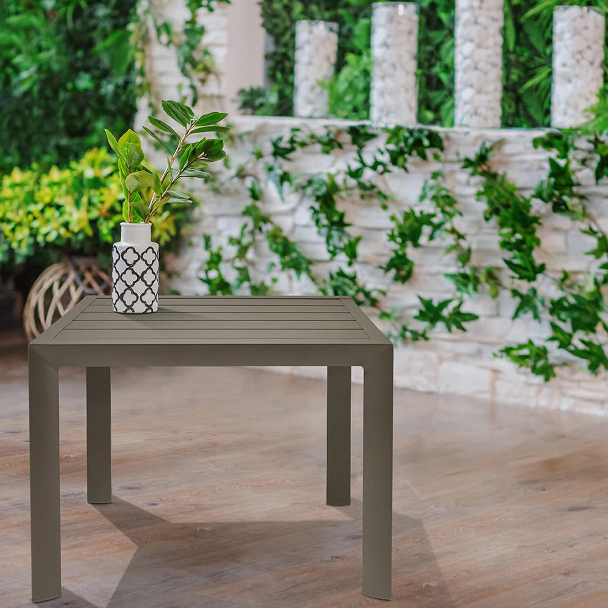 Grosfillex Sunset Table basse 50x50cm H:37cm Aluminium