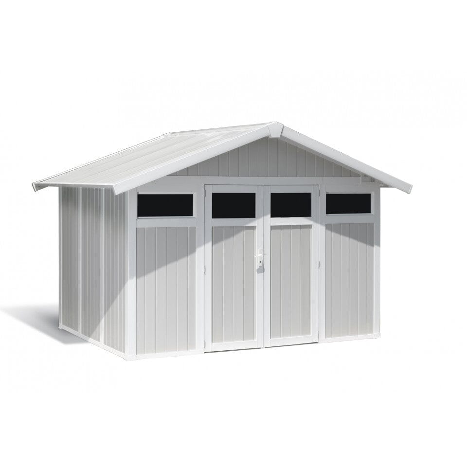 Grosfillex Utility Abri de jardin 7.5m2 (3.15x2.39m) Gris vert