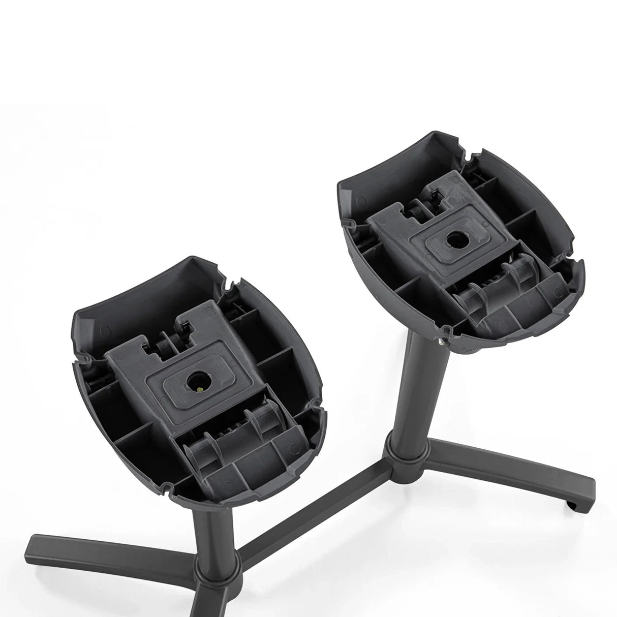 Grosfillex X-One Pied double Bistro aluminium central rabattable et encastrable