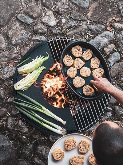 Höfats Bowl 70 Grille pour grillades Acier Inox (1 demi-grille)