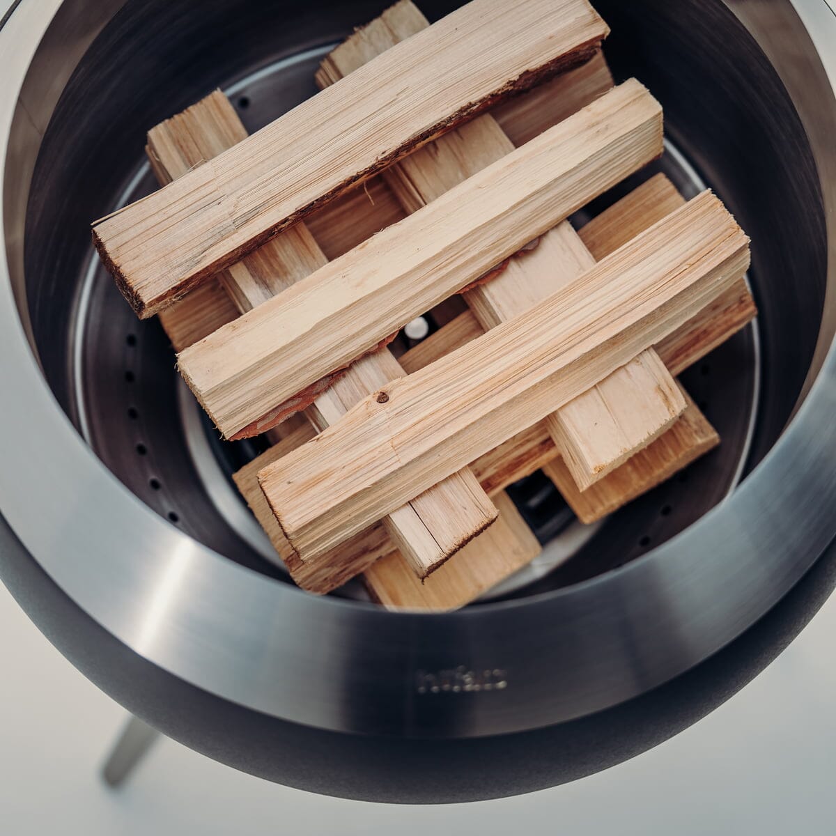 Höfats Moon 45 Brasero avec pieds Bas noir H:45cm