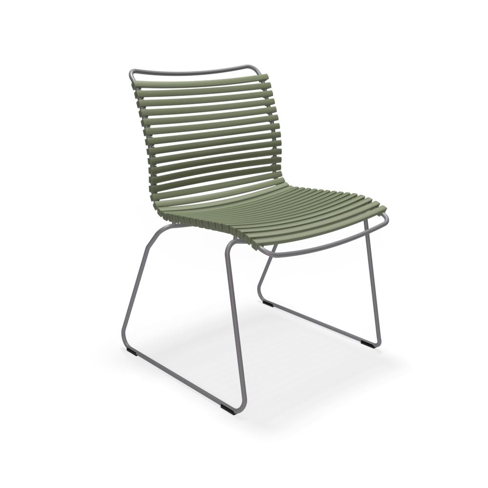 Houe Click Dining chair without armrest Olive green