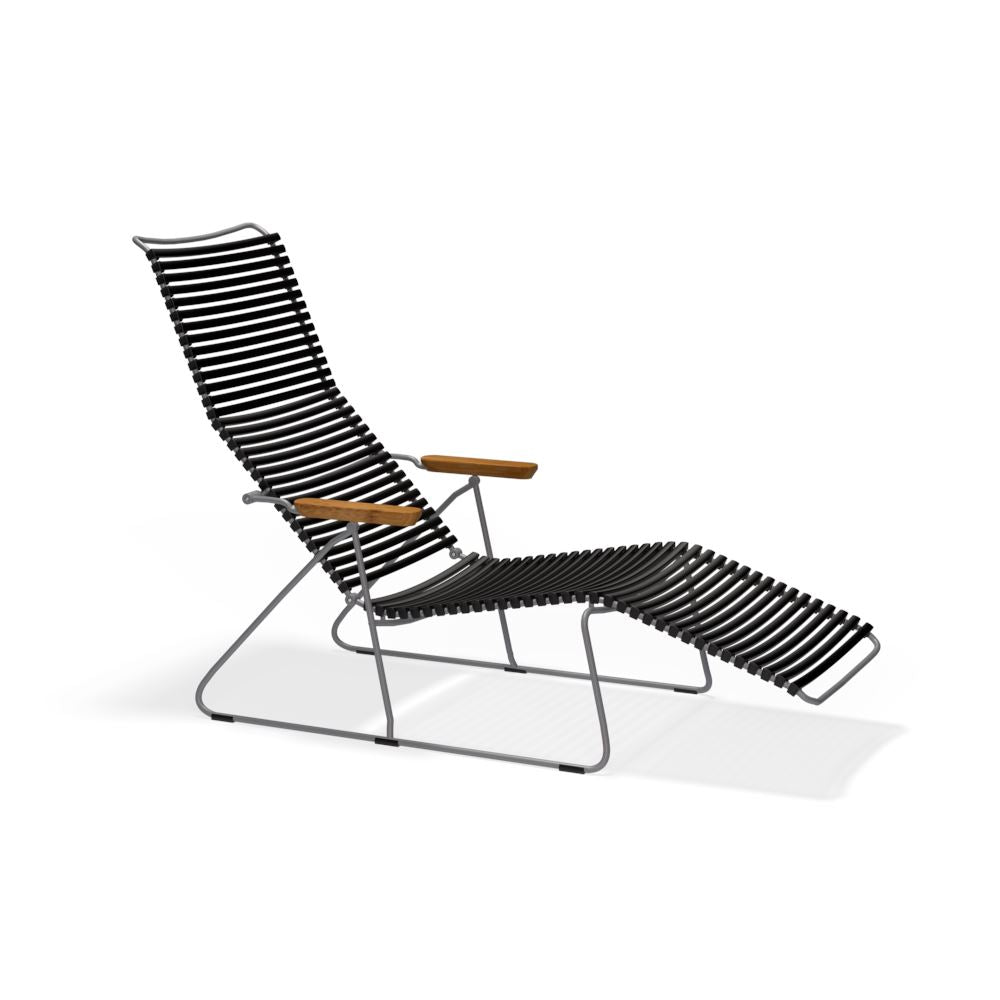 Houe Click Sunlounger Black