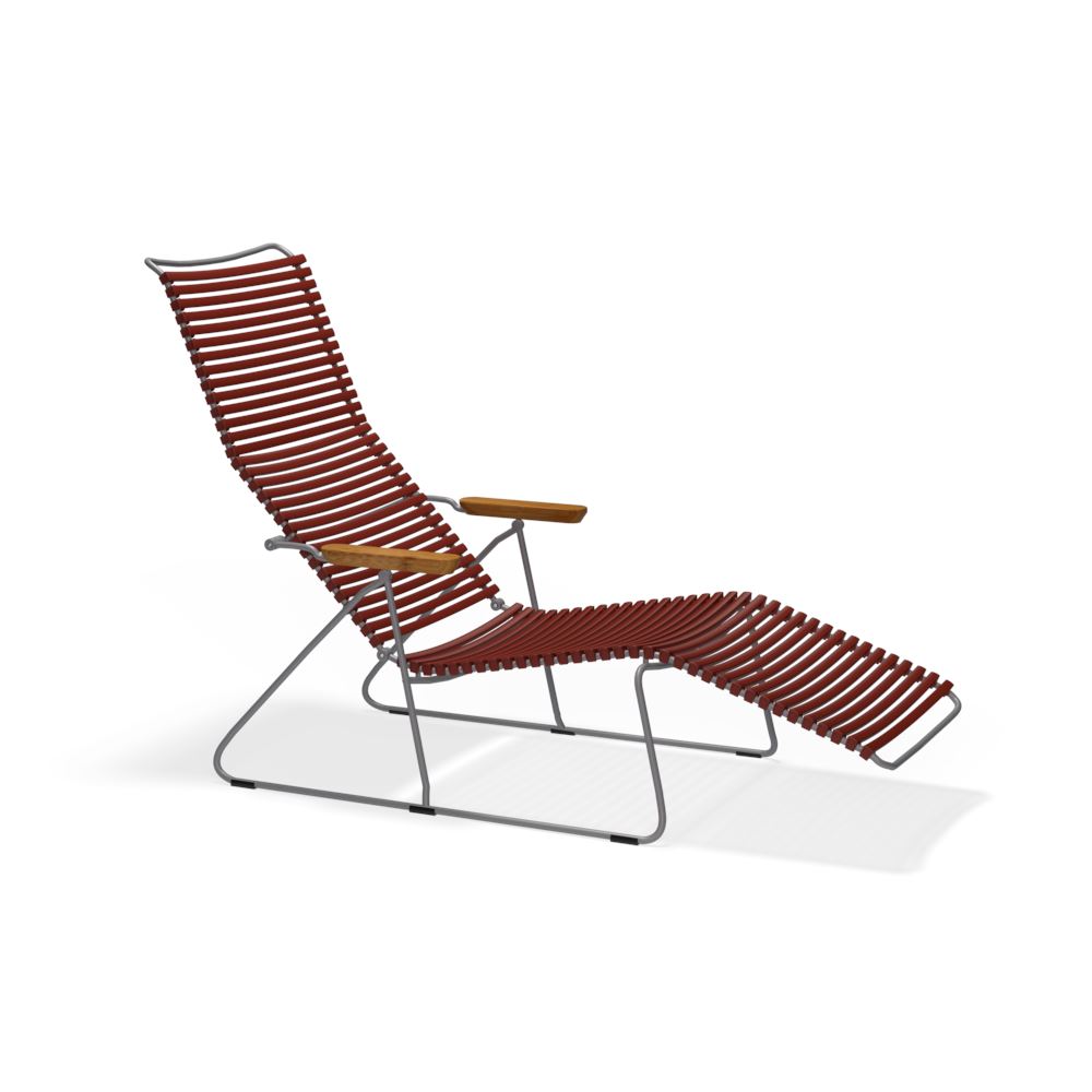Houe Click Sunlounger Paprika