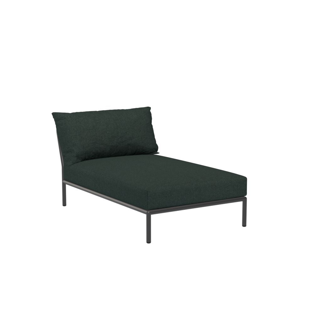 Houe Level 2 Chaise longue Structure Dark grey - Coussins Alpine