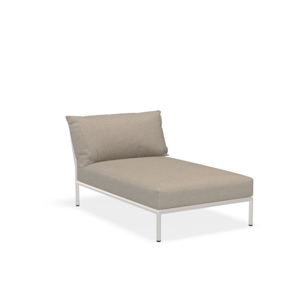 Houe Level 2 Chaise longue Structure Muted white - Coussins Ash