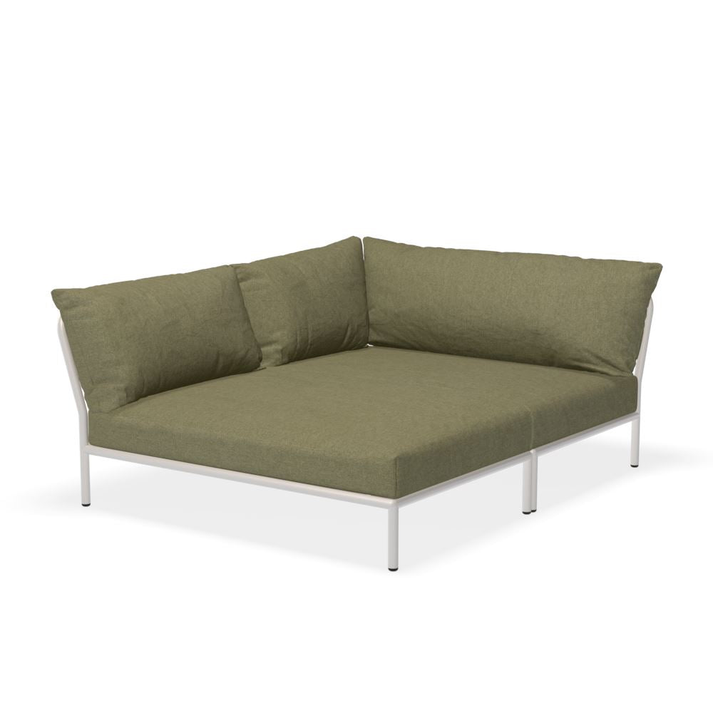 Houe Level 2 Cozy Corner left Structure Muted white - Coussins Leaf
