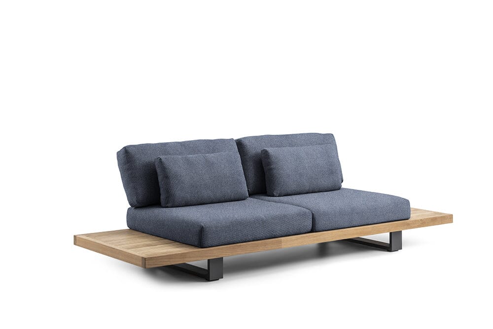 Hunn Amalfi Module Central Double Cheviot Bleu