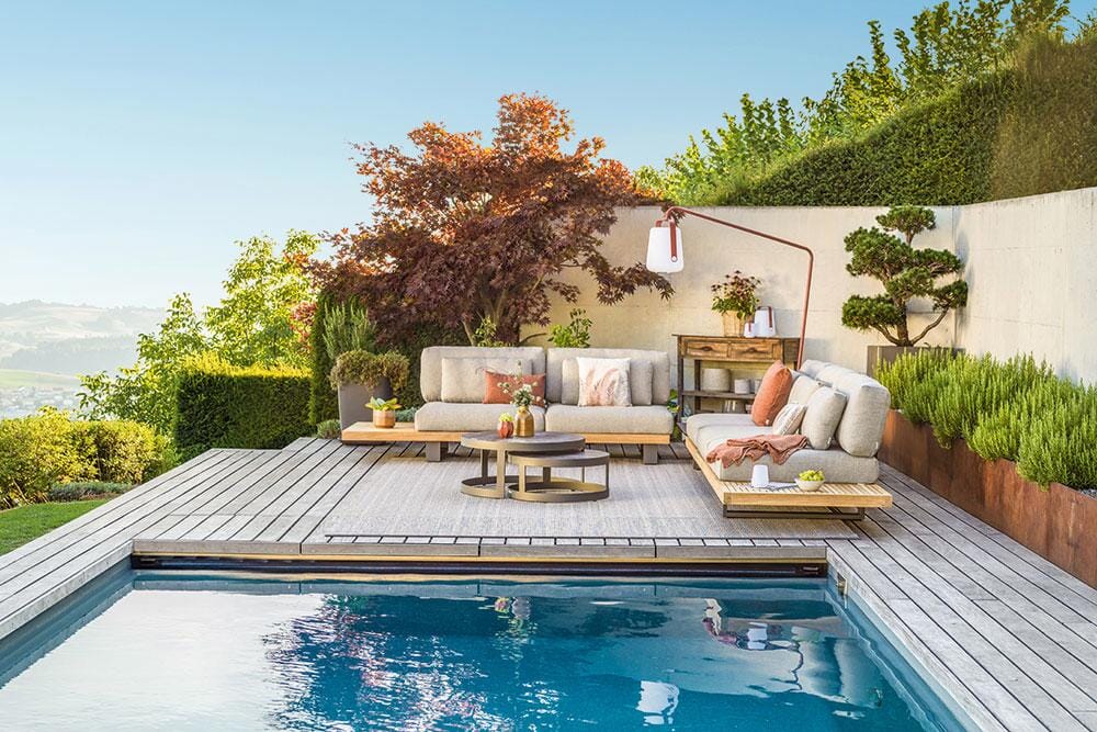 Hunn Amalfi Module Lounge banc 2 places avec coussins