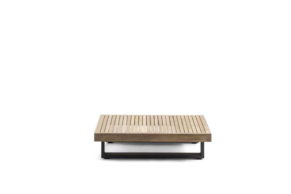 Hunn Amalfi Table basse Teck 90x90cm h:25cm