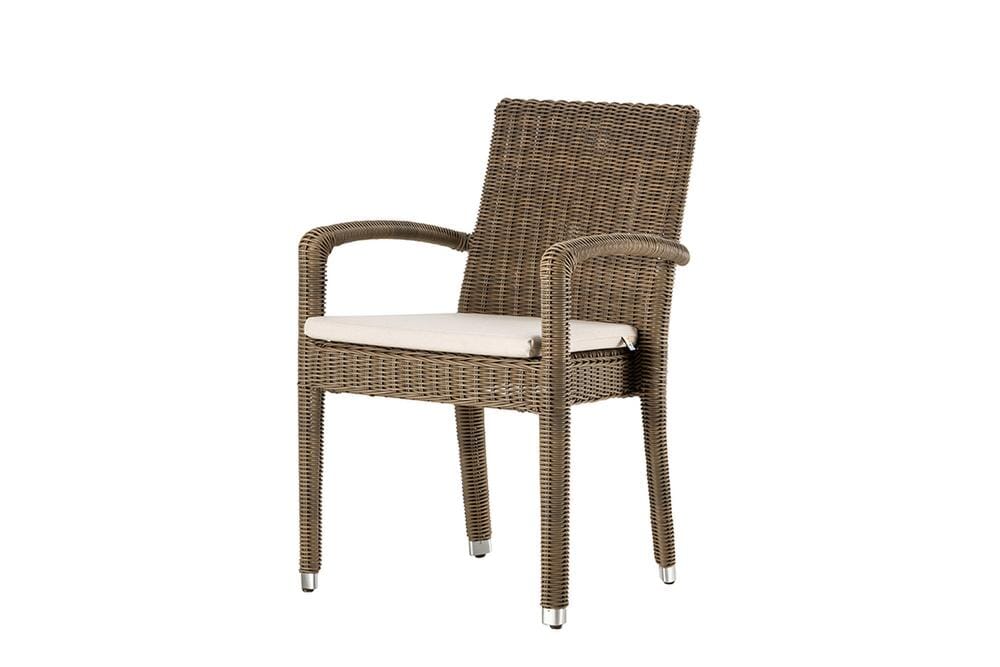 Hunn Brescia II Fauteuil repas Résine tressée empilable