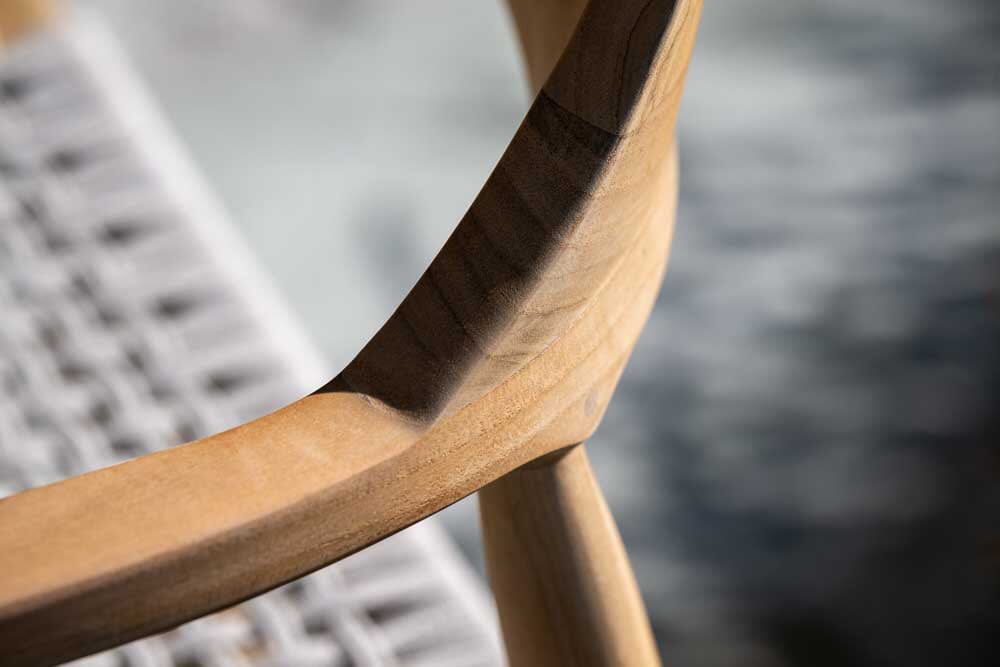 Hunn Colares Fauteuil repas Teck