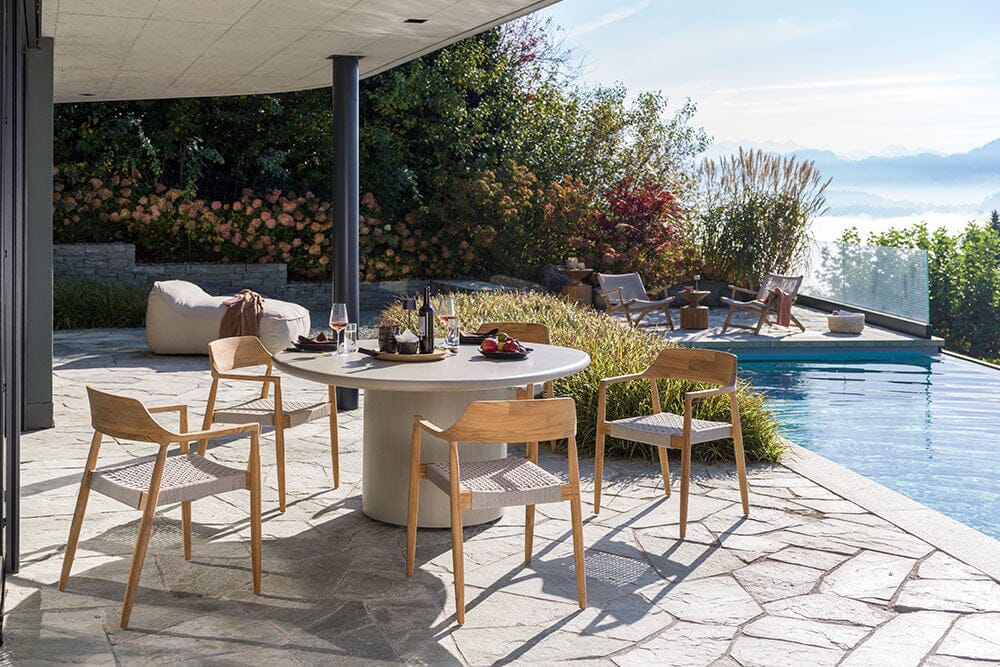 Hunn Colares Fauteuil repas Teck