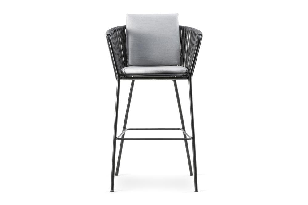 Hunn Granada Chaise haute avec Cordes, avec coussins