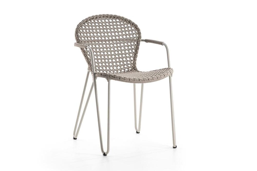 Hunn Kingston Fauteuil Repas Gris soie