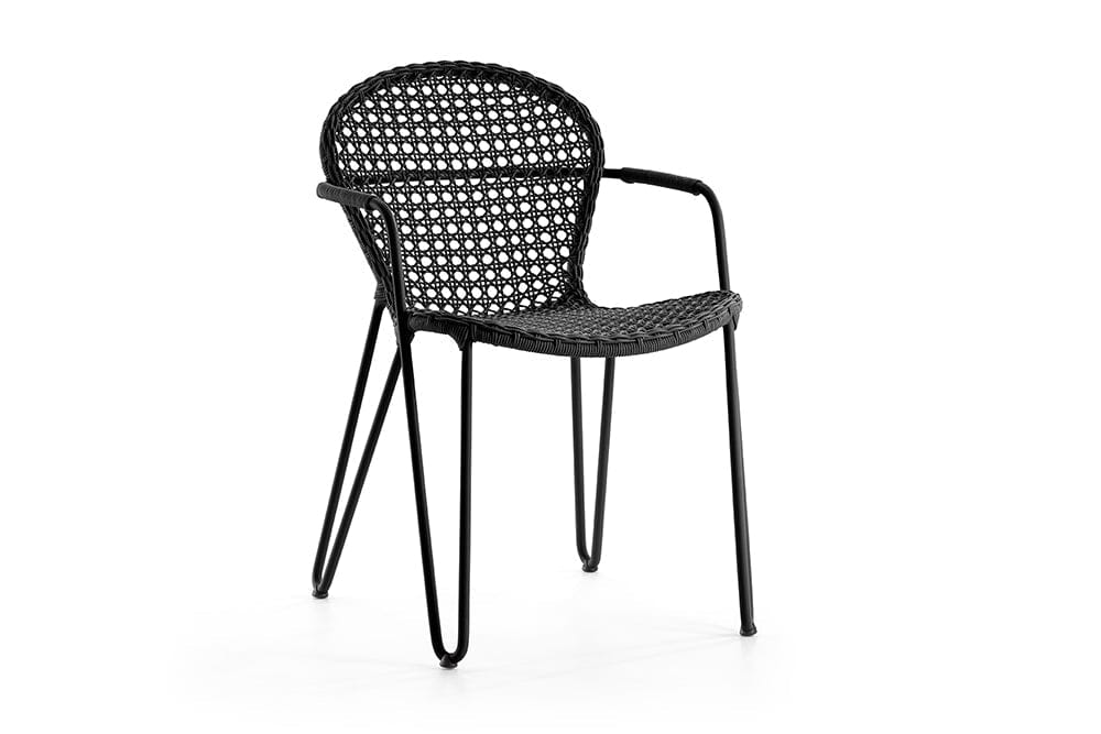Hunn Kingston Fauteuil Repas Noir