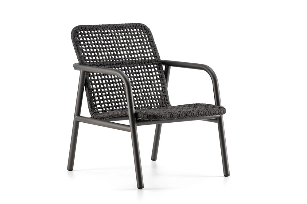 Hunn Palma Fauteuil Lounge Anthracite avec Cordes