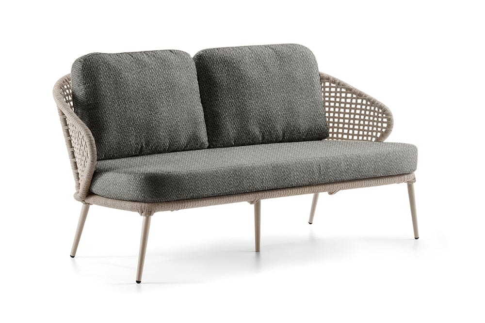 Hunn Ravenna Canapé 2.5 places Beige Fontelina Gris Foncé