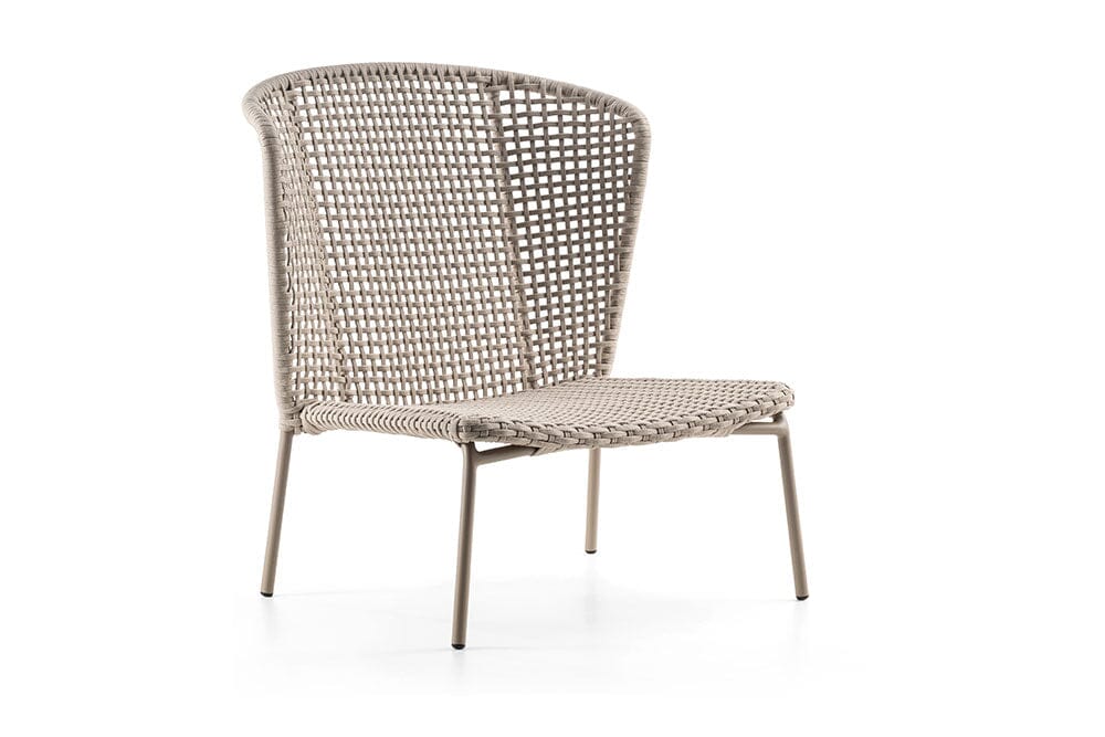 Hunn Ravenna Fauteuil bas, coussins en sus Beige