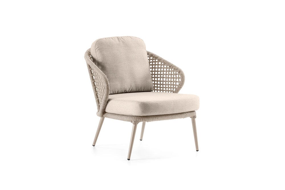 Hunn Ravenna Fauteuil Club Lounge Beige Fontelina Taupe
