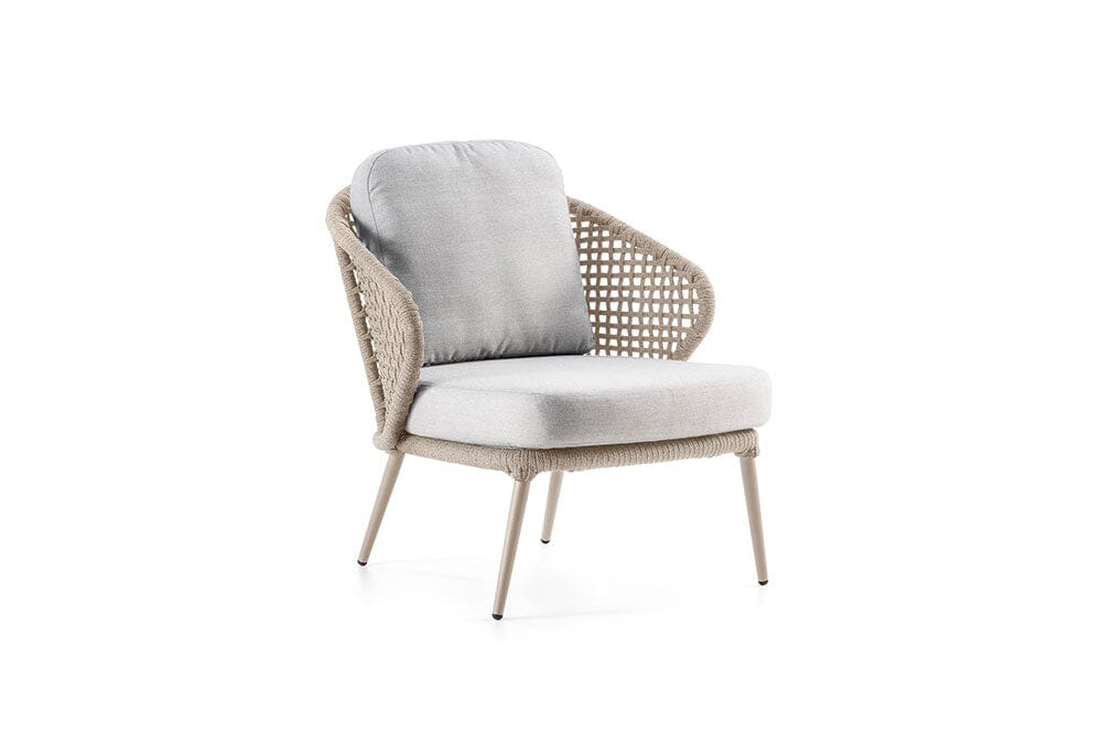 Hunn Ravenna Fauteuil Club Lounge Beige Kuba Gris