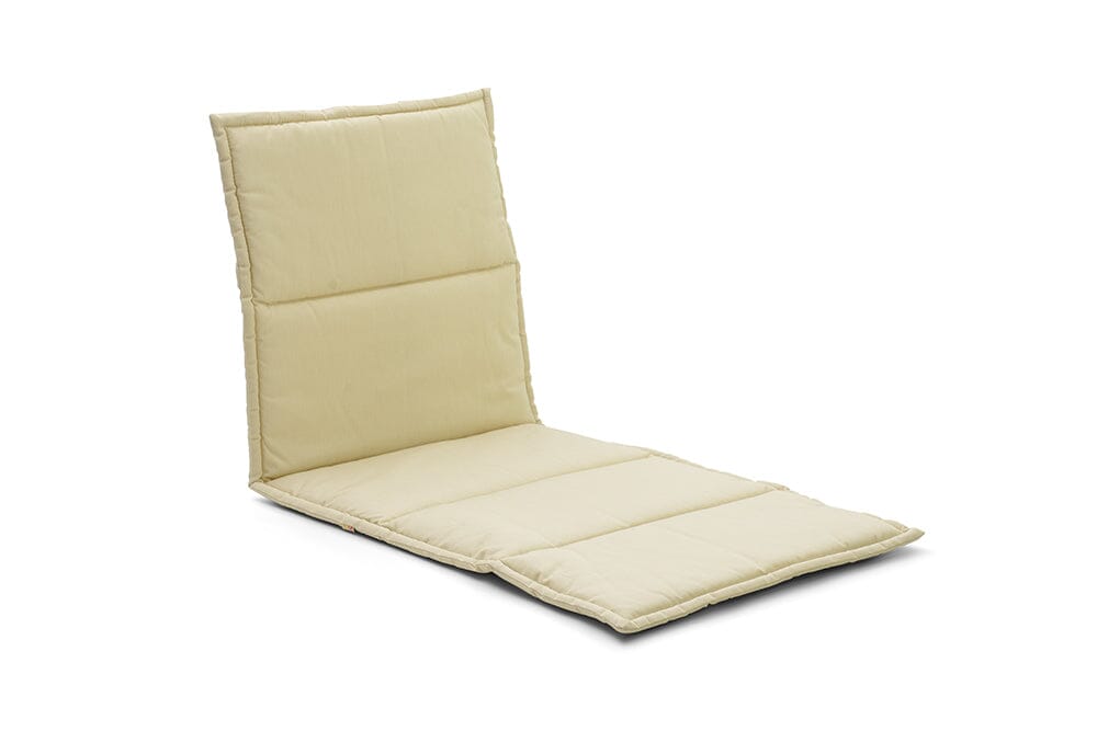 Hunn Victoria Coussin d'assise et de dossier pour chaise longue 128x53cm Dralon Écru