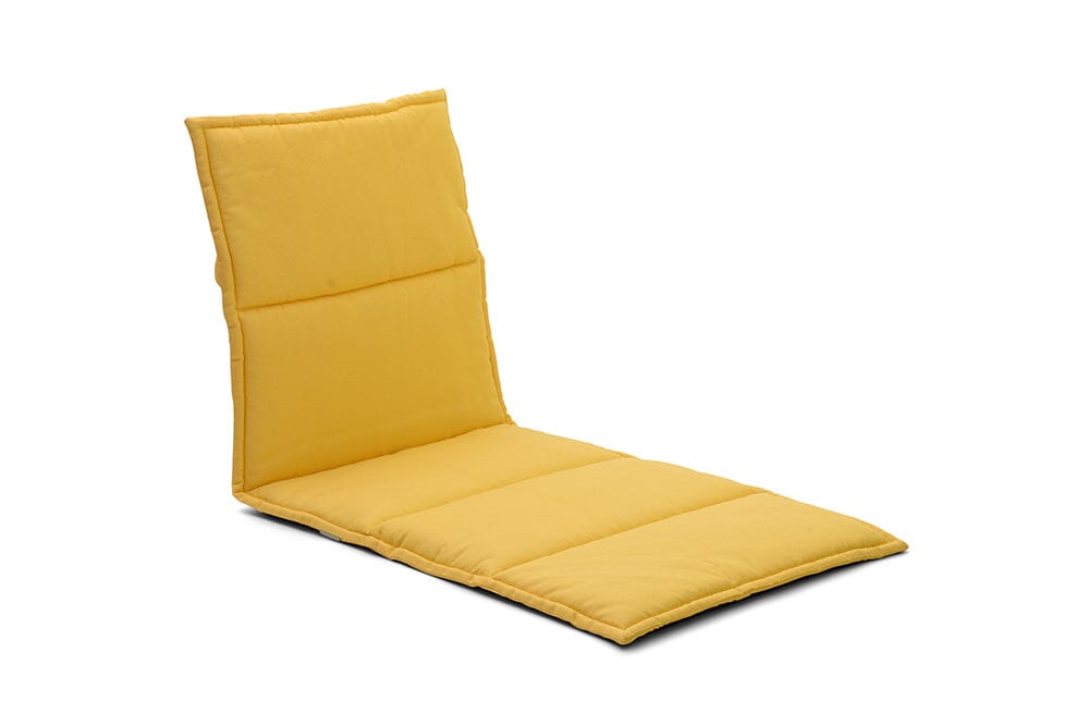 Hunn Victoria Coussin d'assise et de dossier pour chaise longue 128x53cm Dralon Jaune