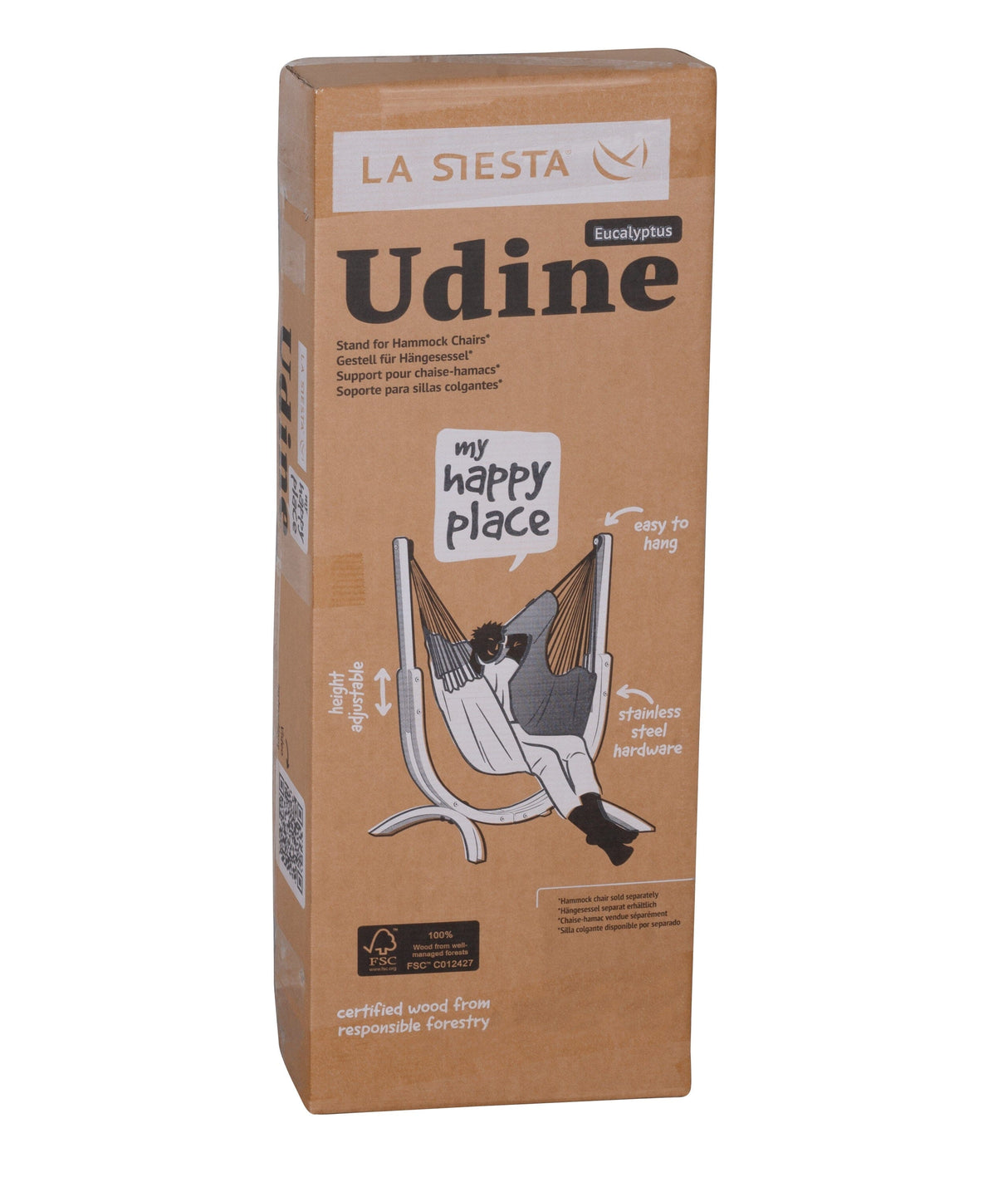 La Siesta Udine Support en bois d'eucalyptus