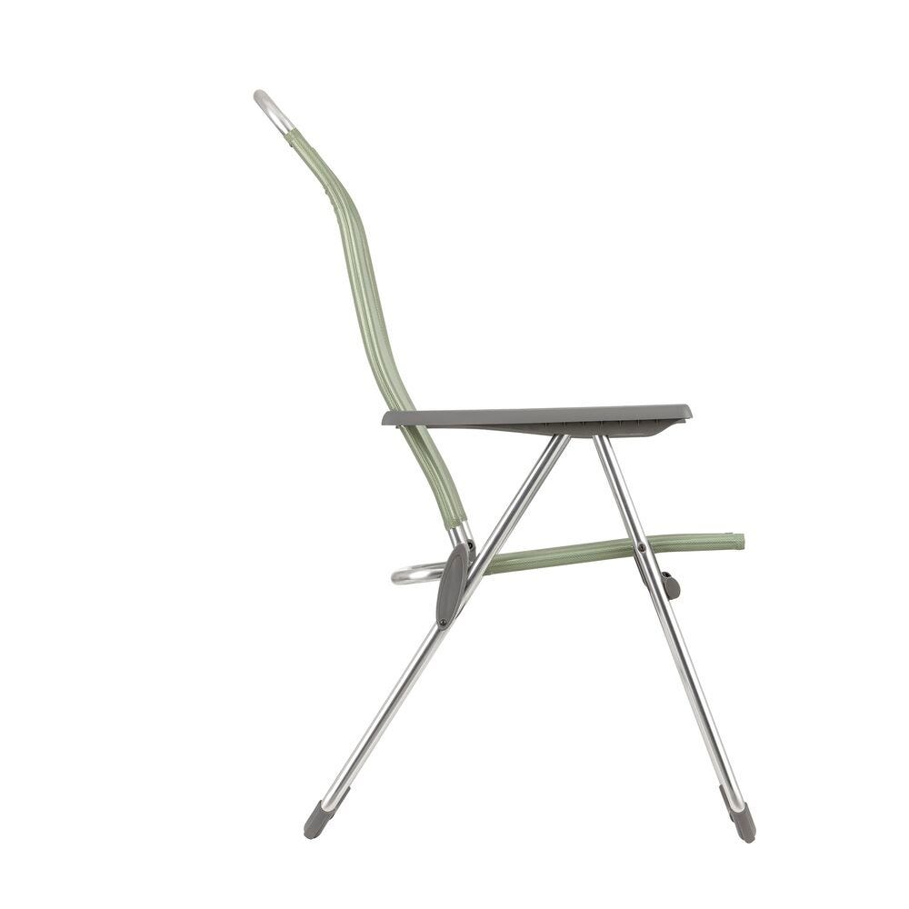 Lafuma Alu Cham Fauteuil pliant multipositions aluminium Batyline Iso Moss