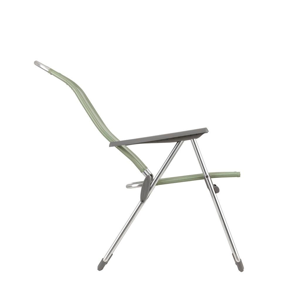 Lafuma Alu Cham Fauteuil pliant multipositions aluminium Batyline Iso Moss