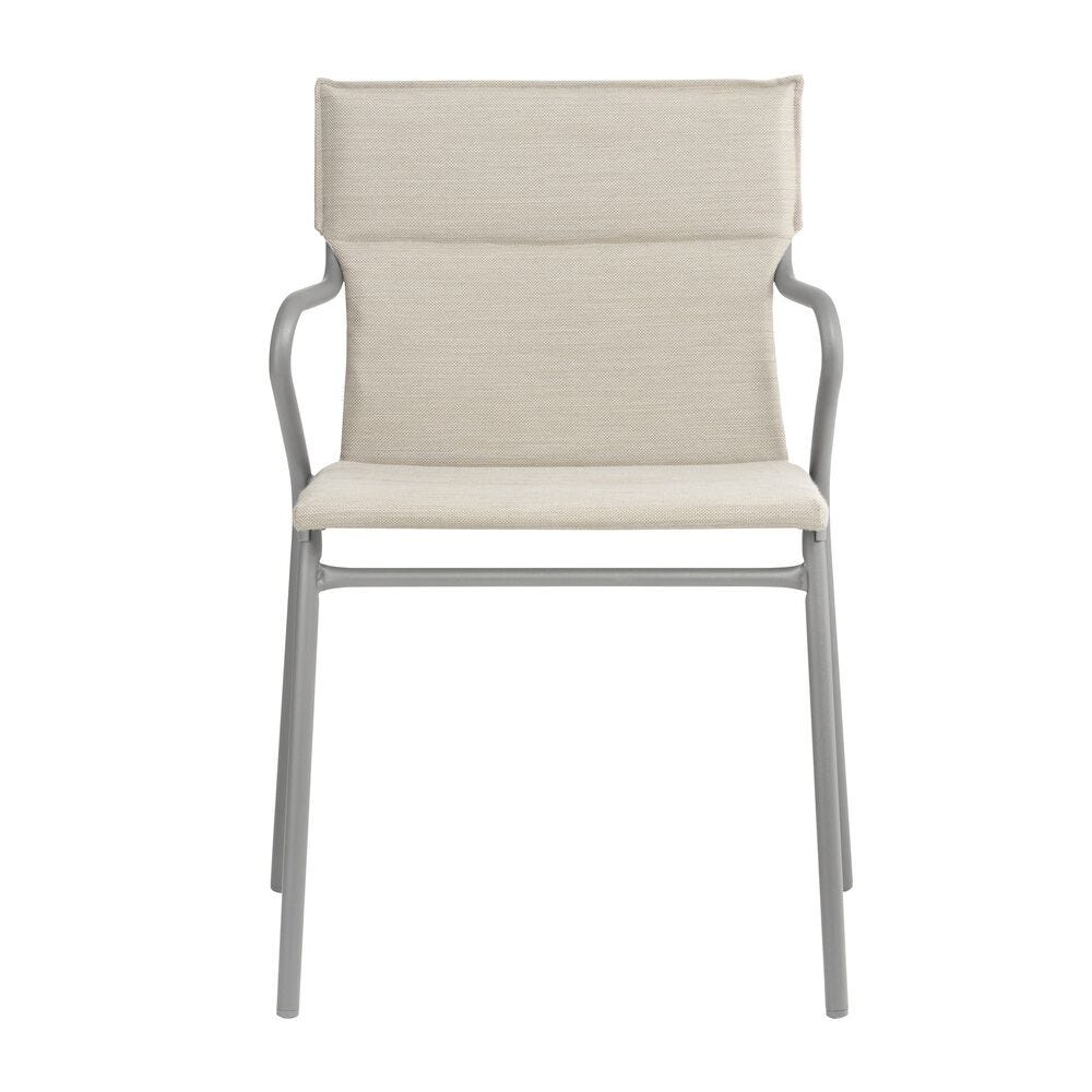 Lafuma Ancône Fauteuil repas matelassé Hedona Latte