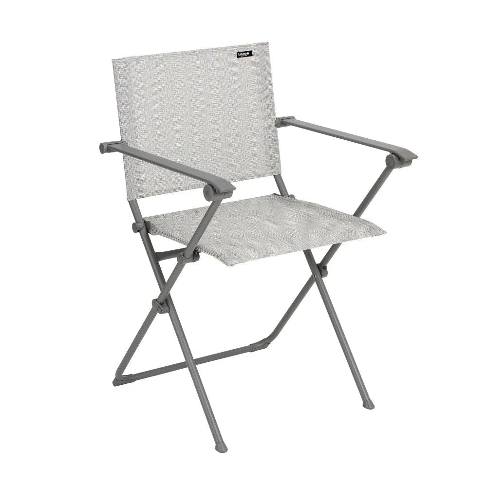Lafuma Anytime Fauteuil repas pliable Batyline Duo Gris Galet