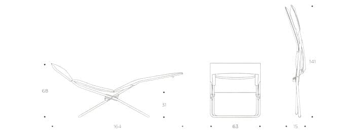 Lafuma Bayanne Chaise longue Hedona