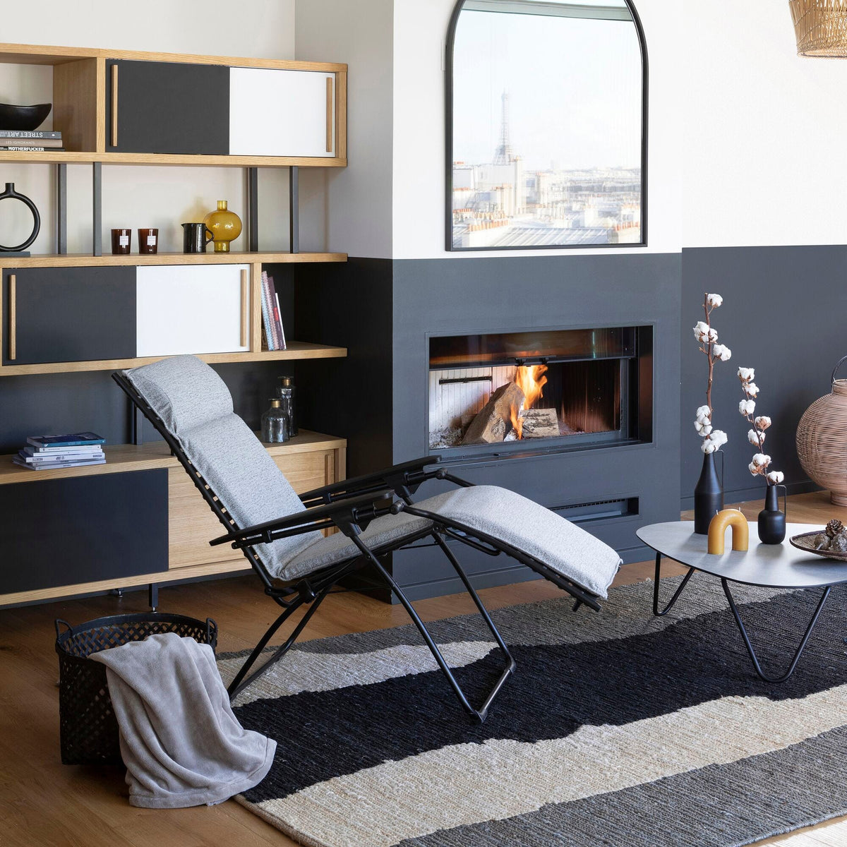 Lafuma Cocoon Table basse plateau HPL ambiance
