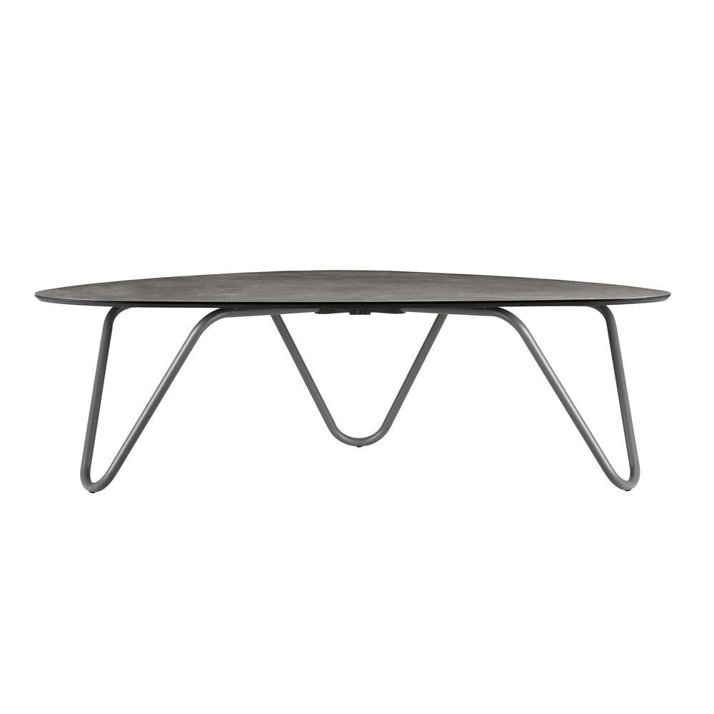 Lafuma Cocoon Table basse plateau HPL Fusain / châssis Titane