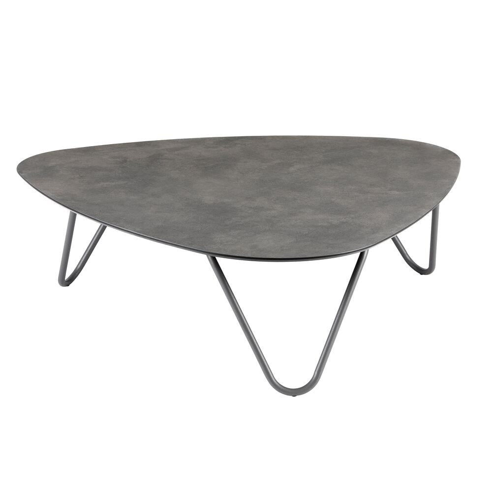 Lafuma Cocoon Table basse plateau HPL Fusain / châssis Titane