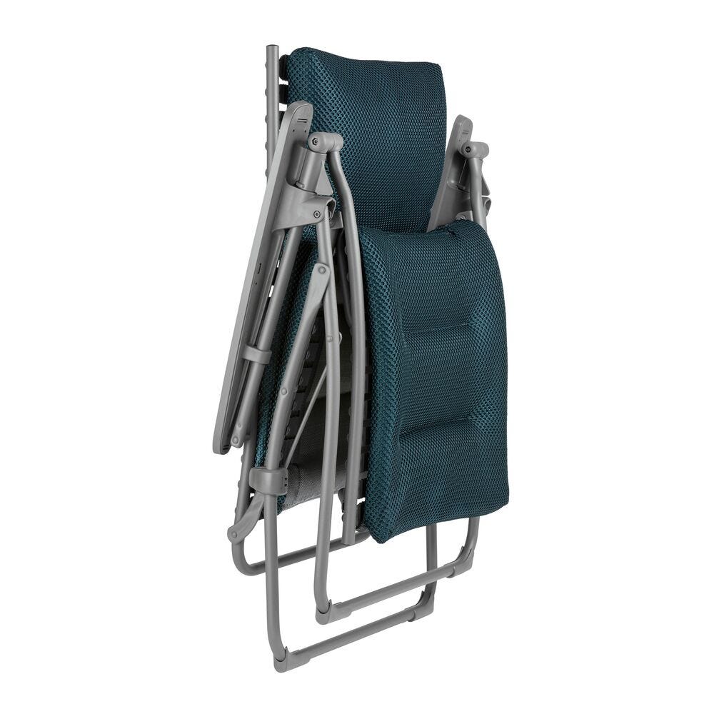 Lafuma Evolution Fauteuil Relax Zéro Gravité matelassé BeComfort Bleu Encre