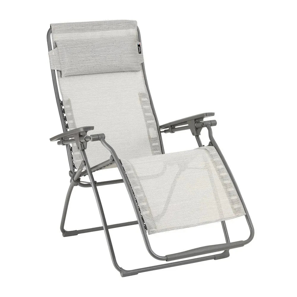 Lafuma Futura Fauteuil Relax Batyline Duo Gris Galet