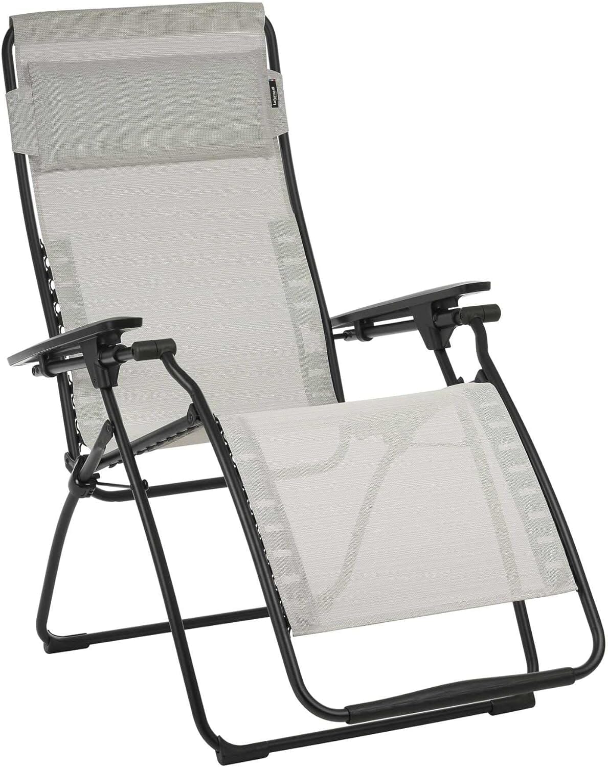 Lafuma Futura Fauteuil Relax Batyline Duo Gris Galet / tube noir