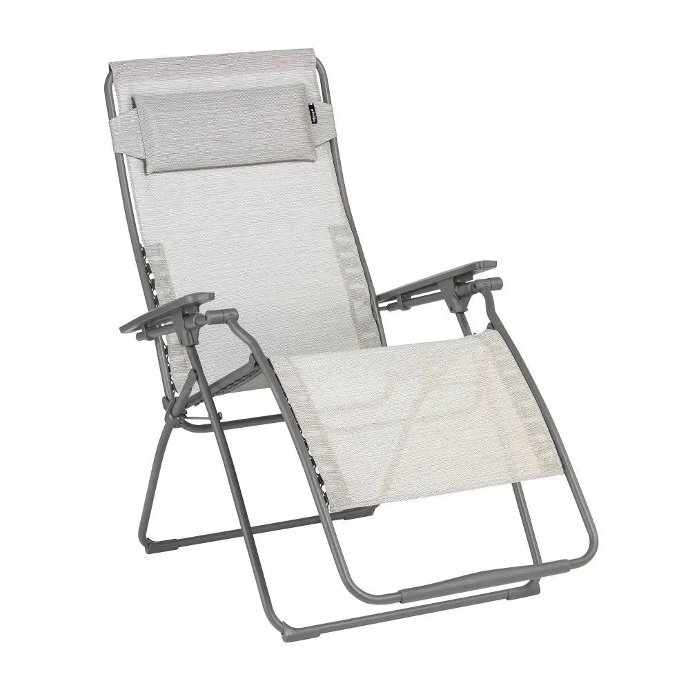 Lafuma Futura XL Fauteuil Relax Batyline Duo Gris Galet