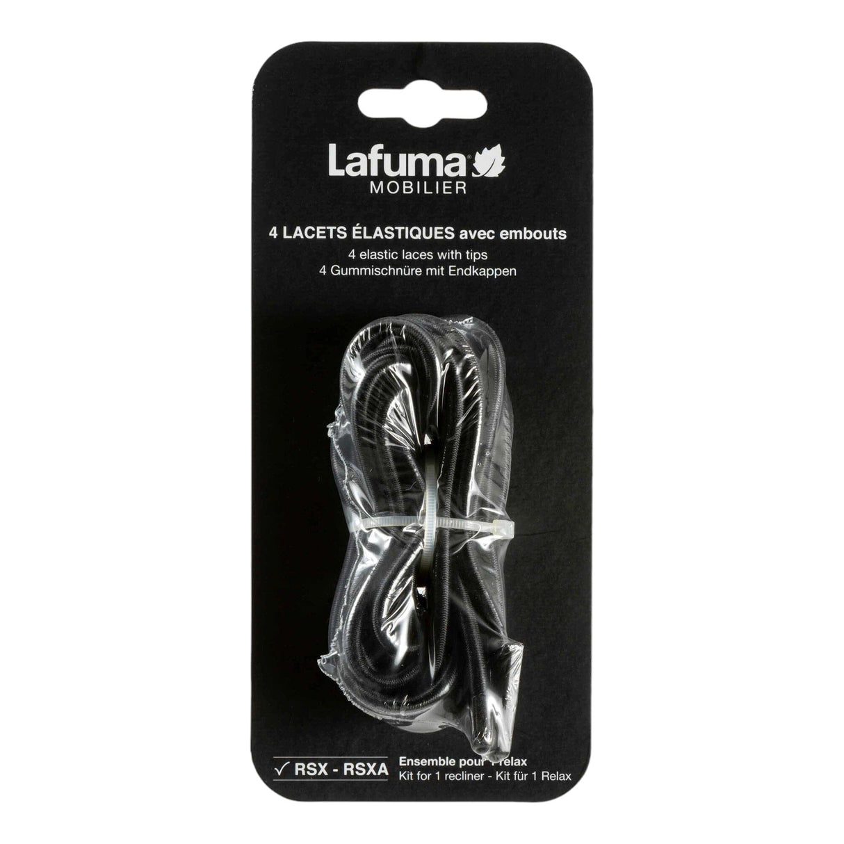 Lafuma Kit Lacets élastiques Noir avec embouts pour Rsx - Rsxa