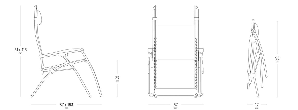Lafuma Kit Toile de rechange avec lacets pour Fauteuil Relax Rsx - Rsxa - Futura Batyline Iso Beige Seigle II
