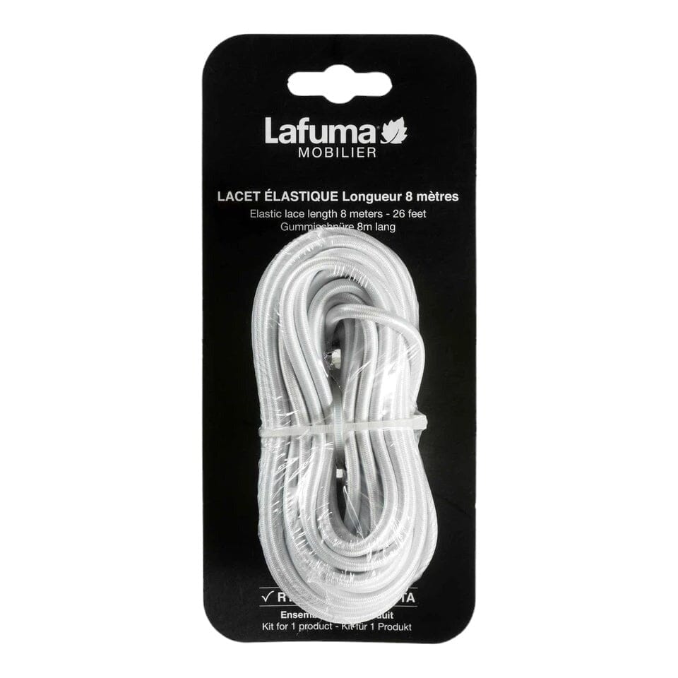 Lafuma Lacet élastiques Blanc 8m pour Fauteuil relax