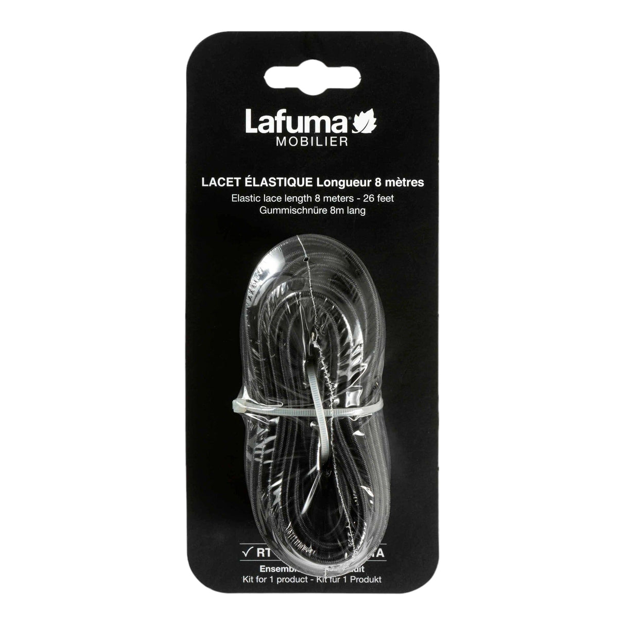 Lafuma Lacet élastiques Noir 8m pour Fauteuil relax