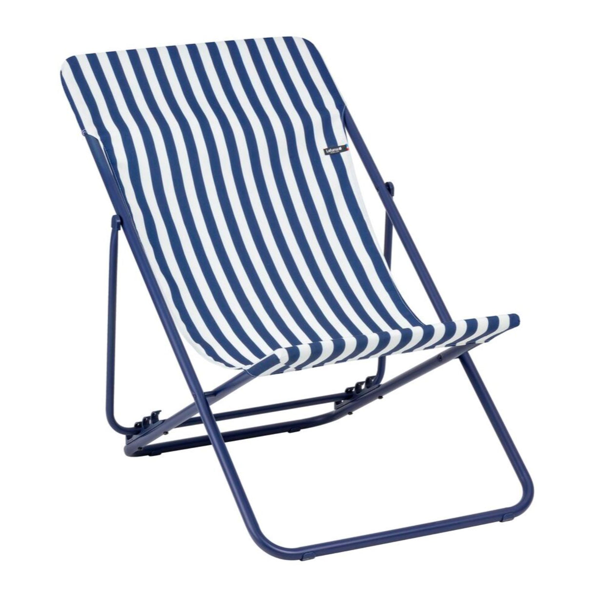 Lafuma Max Transatraye Chilienne Airlon Rayure Airlon Rayure Bleu Indigo chassis Indigo